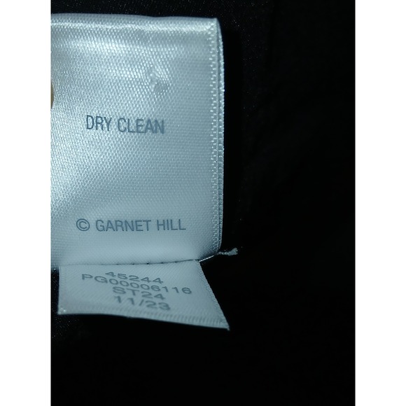 Garnet Hill Charcoal Gray Knit Blazer Jacket Women's Size 8 Single Button - Picture 5 of 5